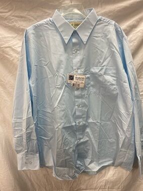 Haband Light Blue Long-Sleeve Dress Shirt